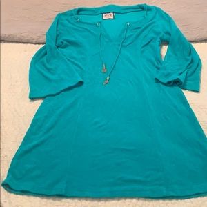 Juicy Couture Teal Swimsuit Cover Up. Small
